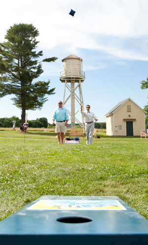 Corn hole from Beth and John Geary's wedding