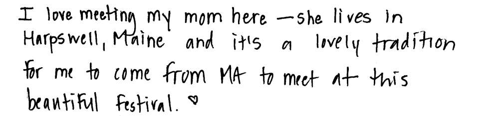 Testimonial: "I love meeting my mom here..."