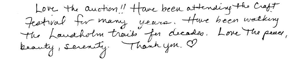 Testimonial: "Love the peace, beauty, serenity"