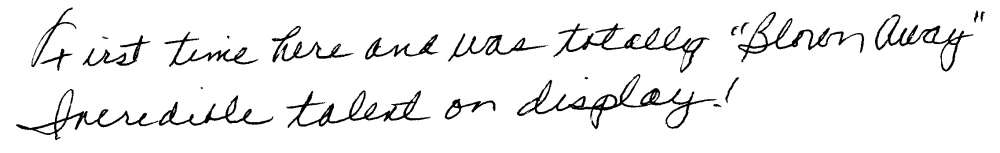 Testimonial: "Totally blown away"