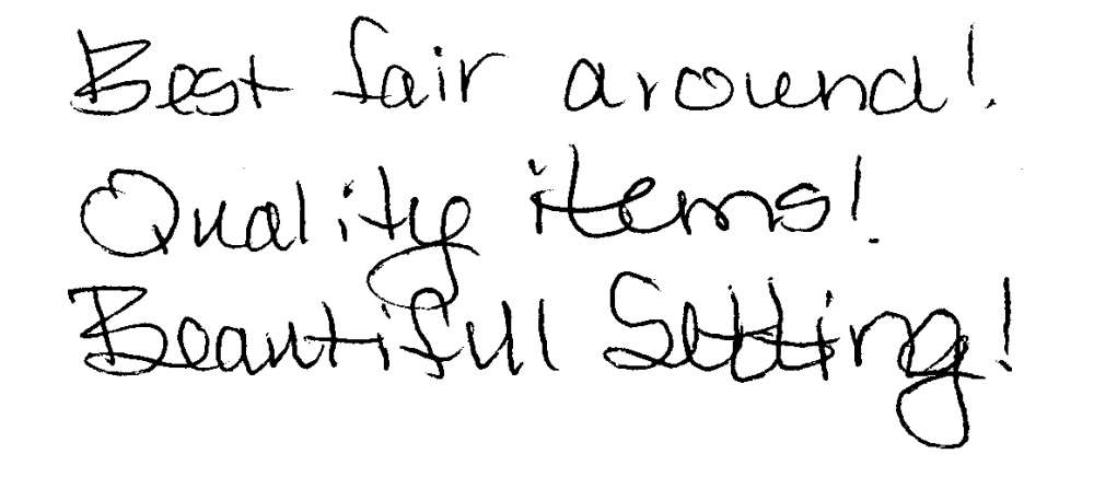 Testimonial: "Best fair around"