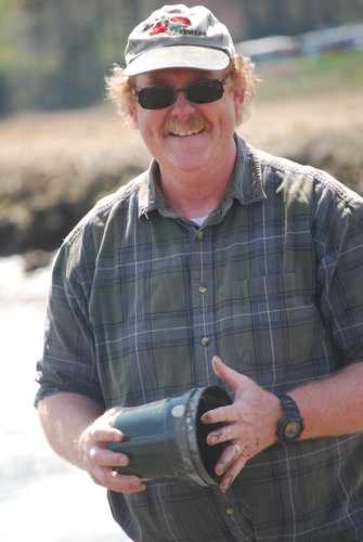 Dr. Brian Beal on a mud flat