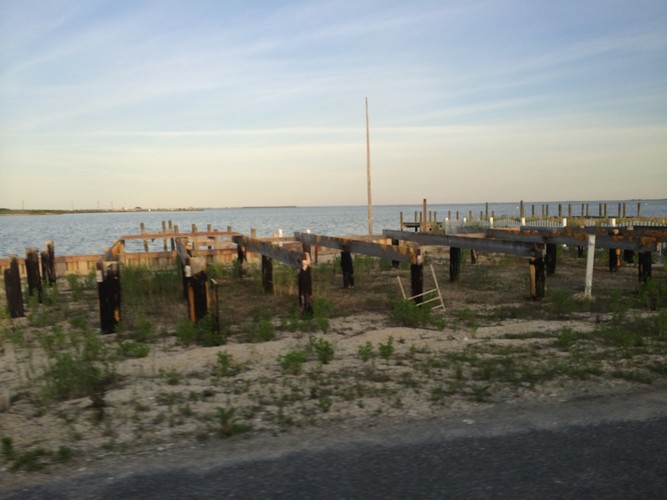Coastal destruction after Hurricane Sandy