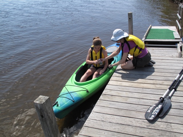 Getting ready to go kayaking