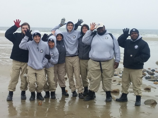 Pictured left to right: Rich Miller, Samuel Prough, Alma Chavez, Alondra Garcia-Diaz, Devin Bruns, Sam Del Molina (Team Leader), Deangelo Brown, Dexter Evans
