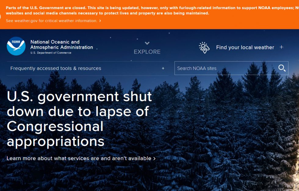 Noaa Shutdown