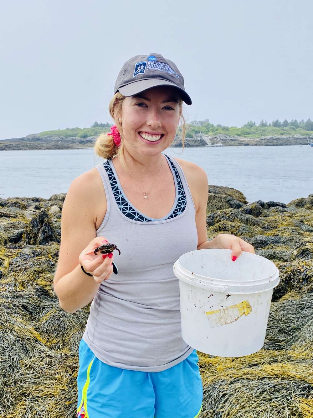 Phoebe Oehmig, 2020 research intern at the Wells Reserve