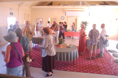 Art reception in the auditorium