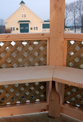 Gazebo bench detail