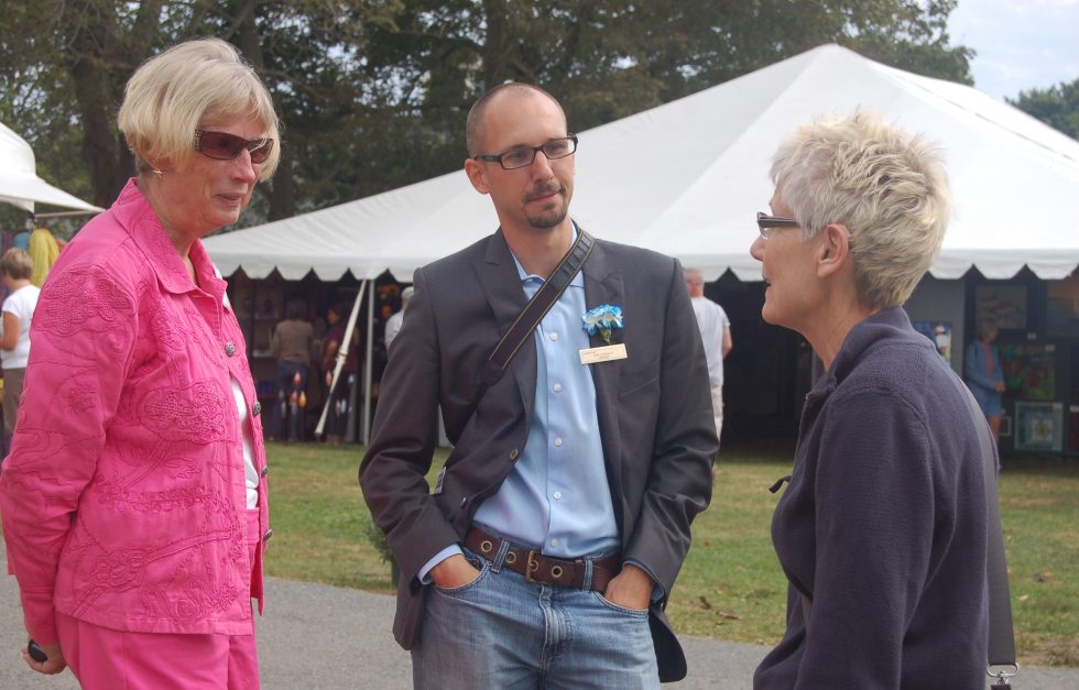 Pat Frost and Nik Charov at crafts festival