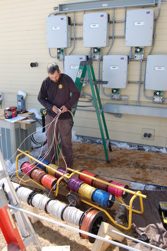Wiring the electricity converters
