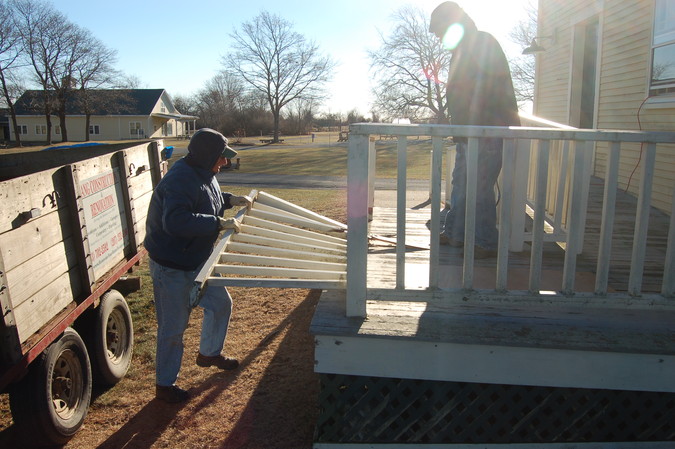 Railing demolition